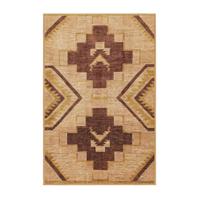 Tapis décoratif multicolore à motif abstrait