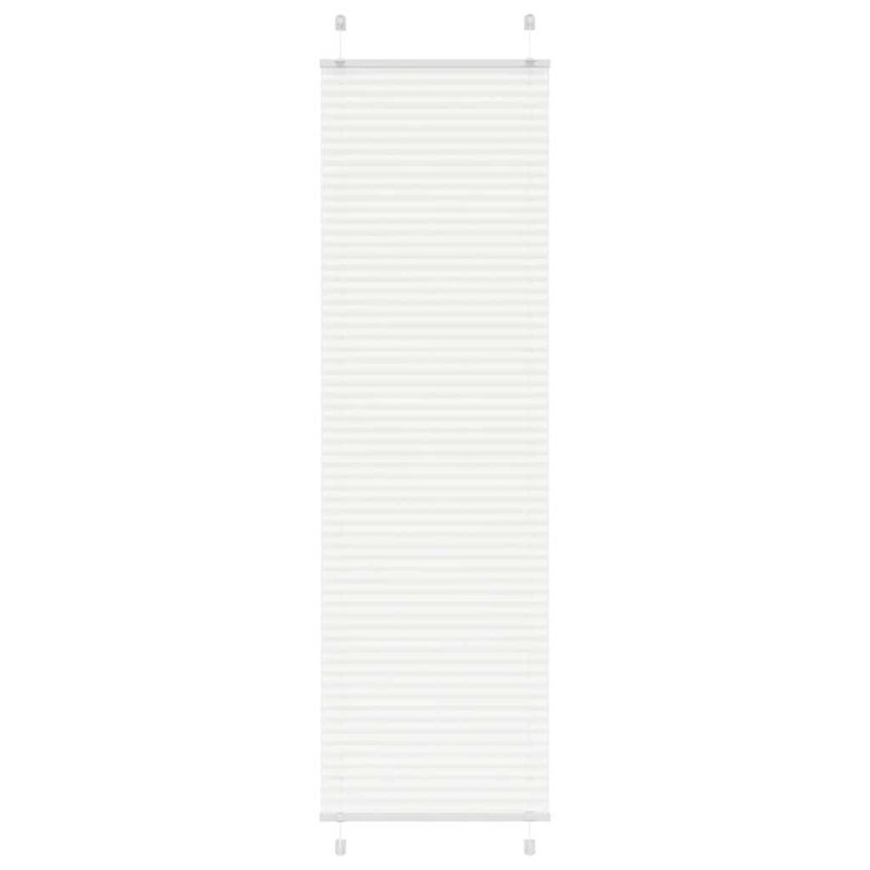 Room Darkening Pleated Shade, White, 65cmW x 200cmL