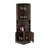 Syrah Corner Bar Cabinet with Two Doors, Three Open Shelves and Bottle Racks-1156929402