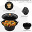 LIFERUN 10L Enamelled Cast Iron Pot Set