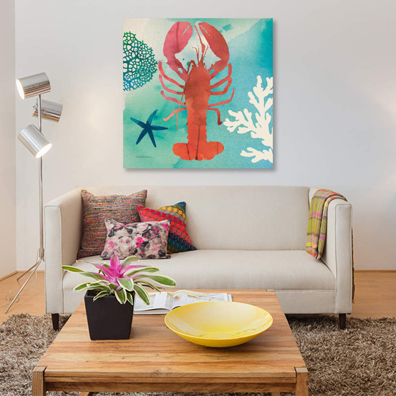 «Under The Sea IV» par Studio Mousseau, impression sur toile, H 26 po x l 26 po x P 1,5 po, Toile tendue, Pas de tapis