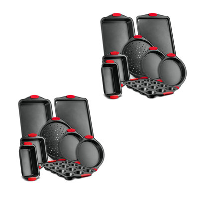 NutriChef 8 Piece Non-Stick Carbon Steel Bakeware Set