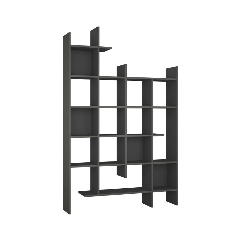 Janney 188cm H x 122cm W Bookcase, Anthracite