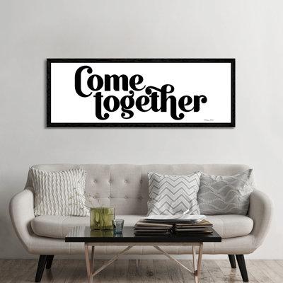 Come Together 1 Piece Panoramic Wall Art on Canvas