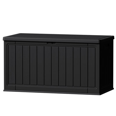 150 Gallon Resin Lockable Deck Box With Dividers, Outdoor Waterproof Patio Furniture by Saili Electronic Technology co., Limited