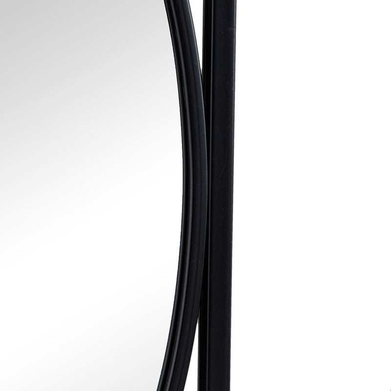 Manufactured Wood, Iron Rectangle Wall Mirror