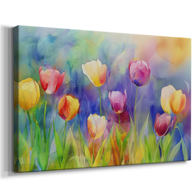 Série Floral-XCI -Galerie enveloppée Cavas, 12 x 18