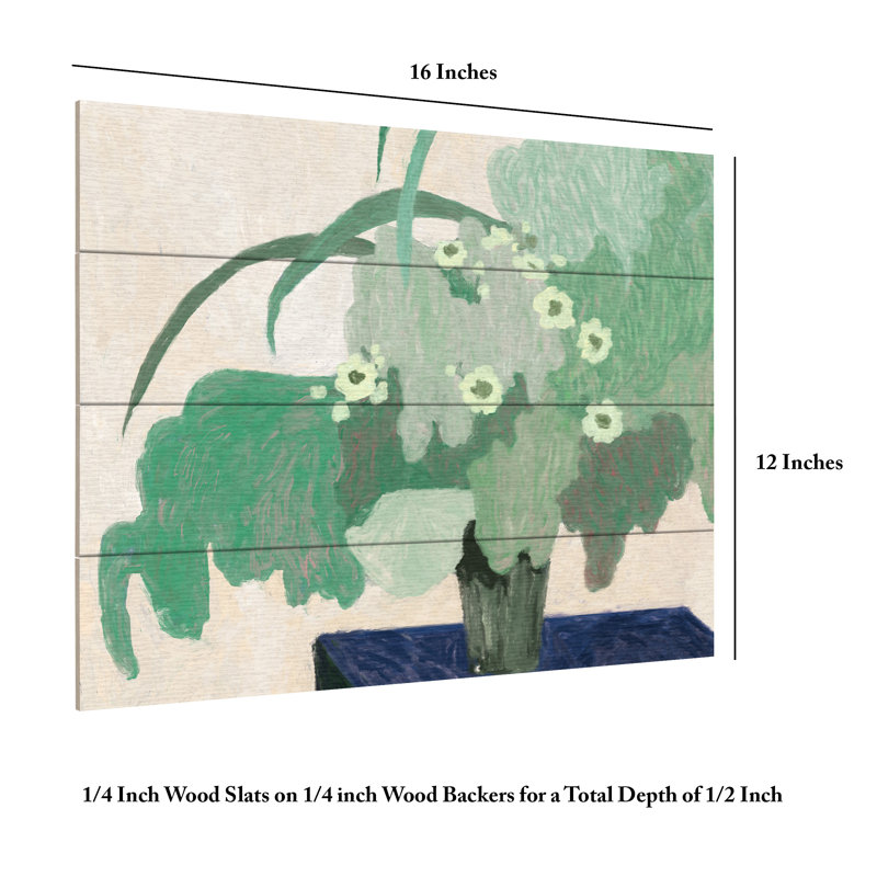 Art de lattes en bois Nktn Still Life 04, H 12 po x l 16 po
