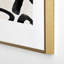 «Black Brushstroke Écru» - impression d'un seul cadre photo-24649999-24649992