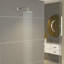 Bras de douche mural en 16 avec bras en forme de L avec bride-101698564