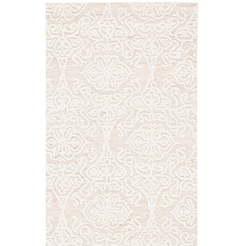 Tapis en laine touffeté à la main Davyan, Rectangle de 5 pi x 8 pi