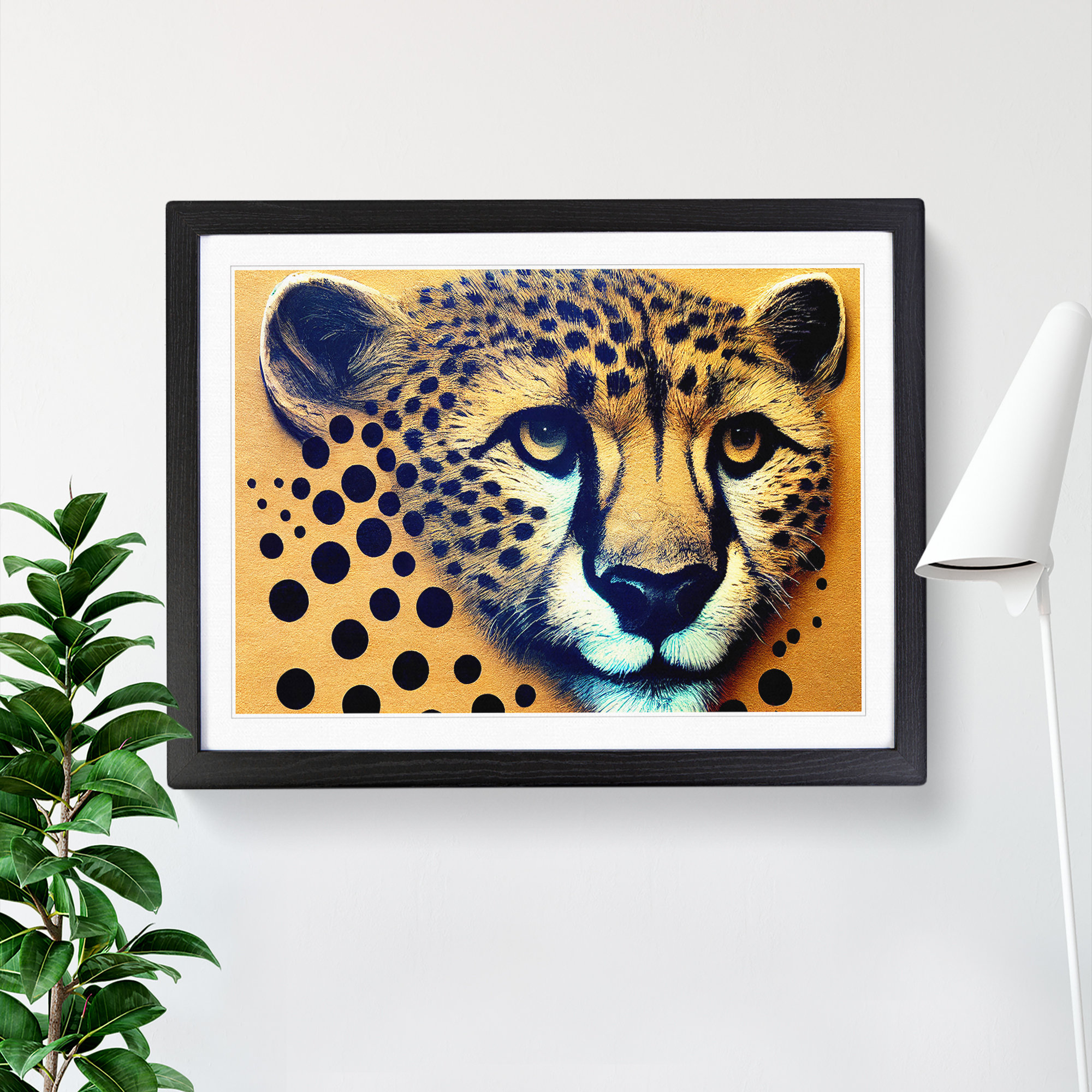 Latitude Run Blooming Cheetah - Picture Frame Graphic Art | Wayfair.co.uk