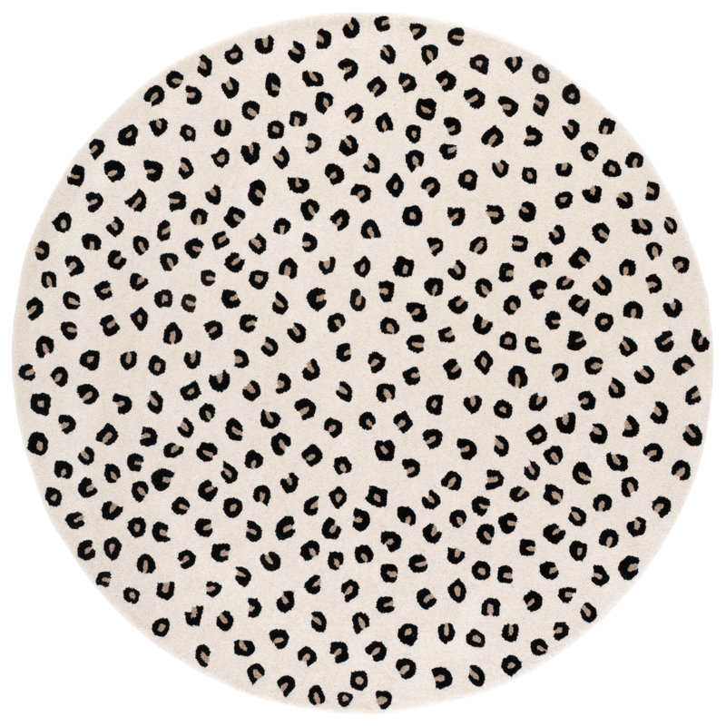 Fifth Avenue Hand Tufted Wool; Cotton Animal Print Indoor Rug, Round 6'