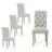 Linen Upholstered Dining Parsons Chairs (Set Of 4)-1034186460-1034186461