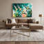 «Birds Tropical Kingbird», art mural sur toile verte-1105142005