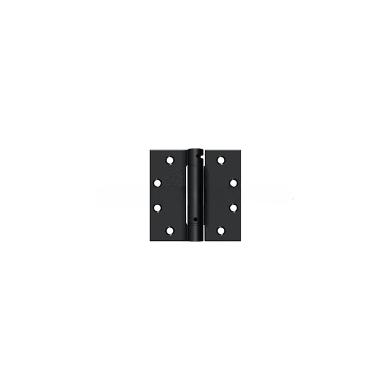 Deltana DSH45U1B 4-1/2" x 4-1/2" Spring Hinge, UL Listed in Paint Black, Paint Black