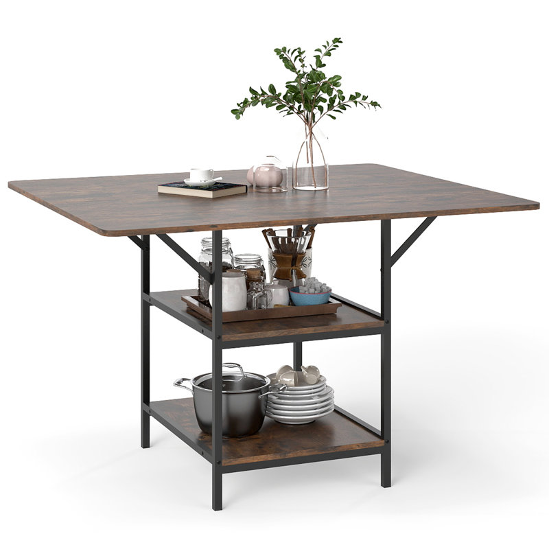 Metal Base Dining Table