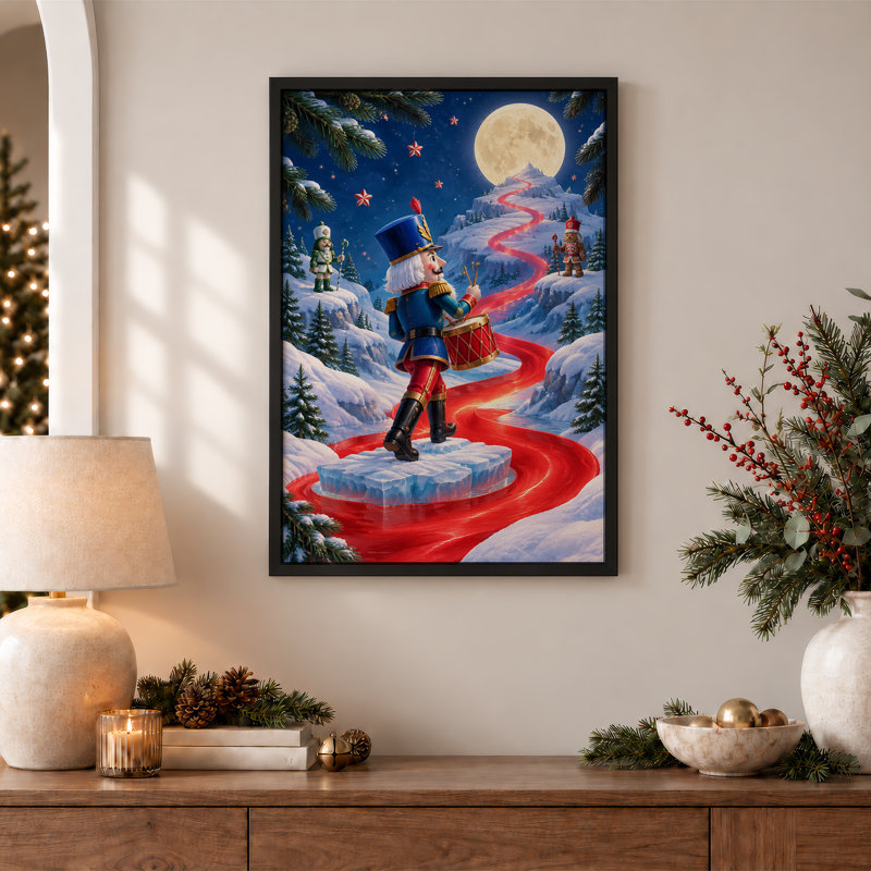 Art mural sur toile avec casse-noisette, H 30 po x l 20 po