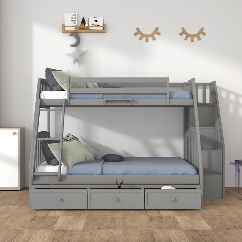 Lit pour enfant Avetik, gris