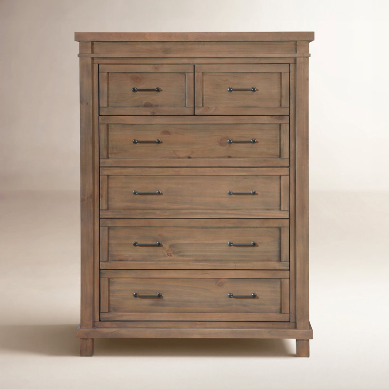 Rowan 6 - Drawer Kids Dresser, Sandwash