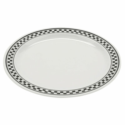  Assiette à hors-d'œuvre en mélamine 6,5 po, ensemble de 12