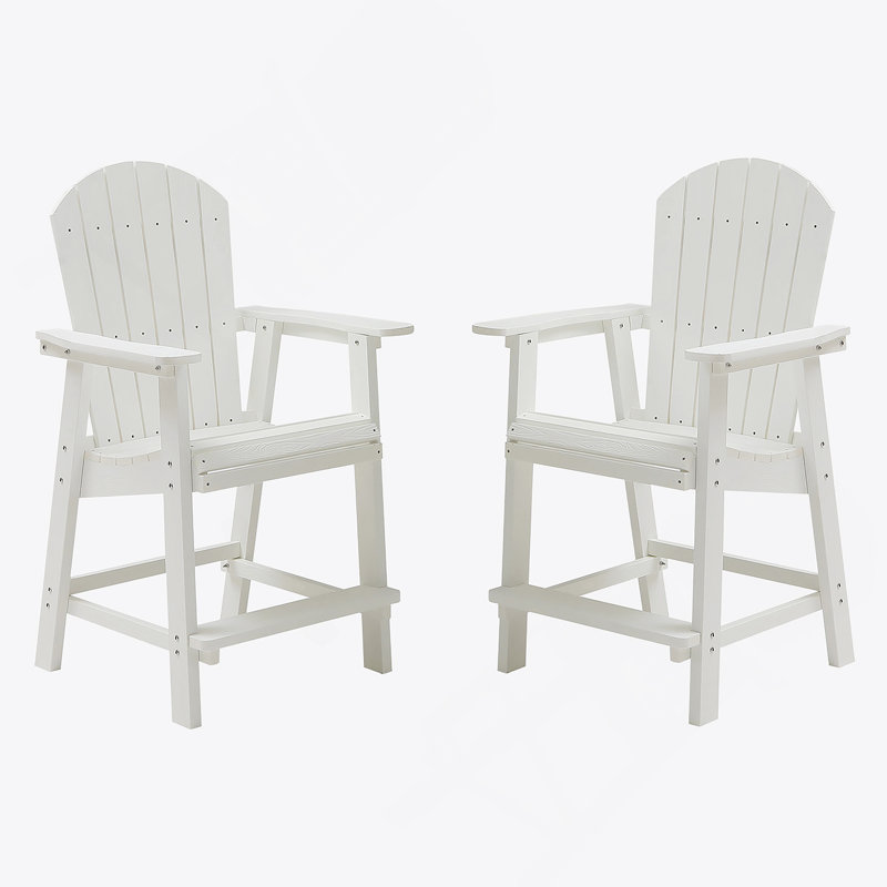 Chaise de bar avec accoudoirs, ensemble de 2 chaises de patio