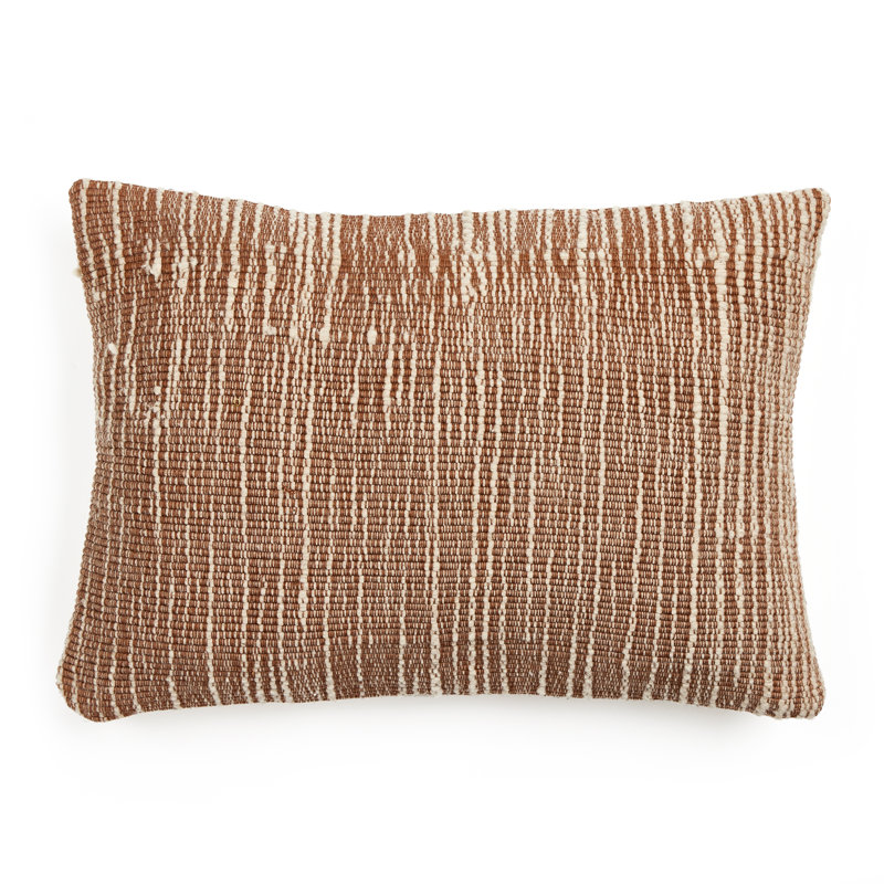 Rectangular Pillow Cover & Insert, Black/Taupe, Rectangular 14"H x 20"W