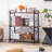 3 Tier Industrial Style Open Bookshelf with Metal Frame for Freestanding Placement-1106287234