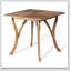 Table de salle à manger d'extérieur carrée en bois d'acacia - Durable, résistante aux intempéries et élégante pour une utilisation sur le patio et la cour