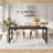 71" Industrial Dining Table For 6–8 People