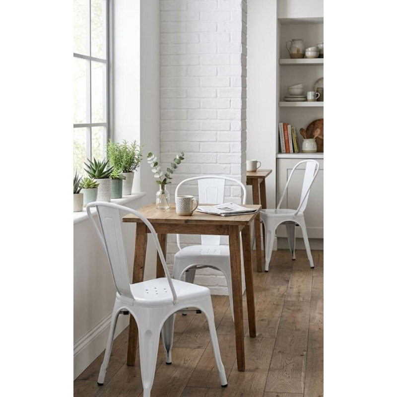 Chaise de salle à manger Darley, Blanc