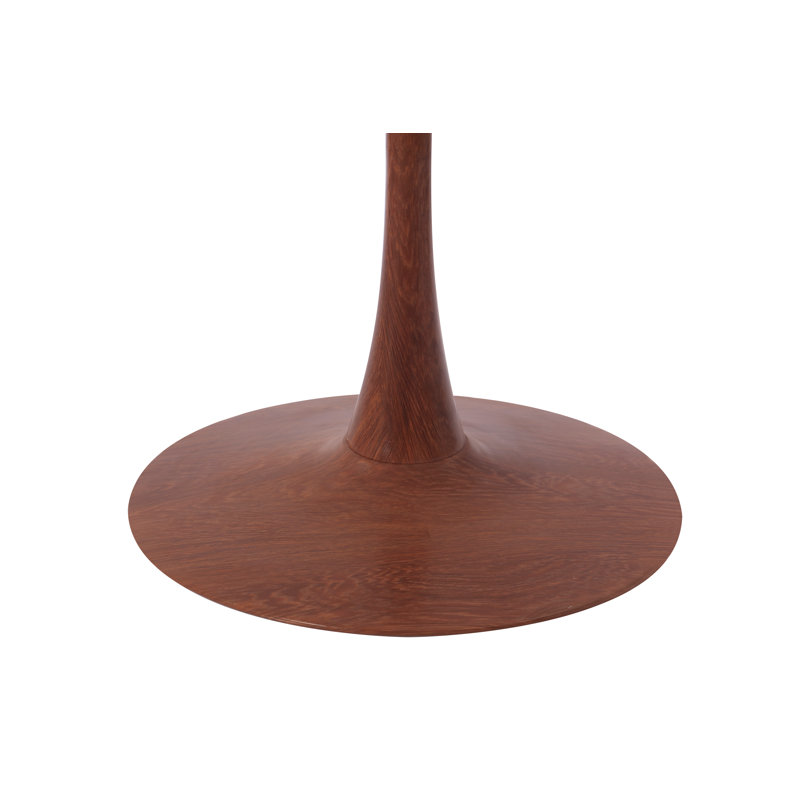 Table de salle à manger ronde moderne de 35 po Kroeker, H 29 po x L 35 po x l 35 po, Bois naturel
