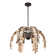 Grecian 6-Light Chandelier in Champagne Mist with Coconut Shell by Breegan Jane