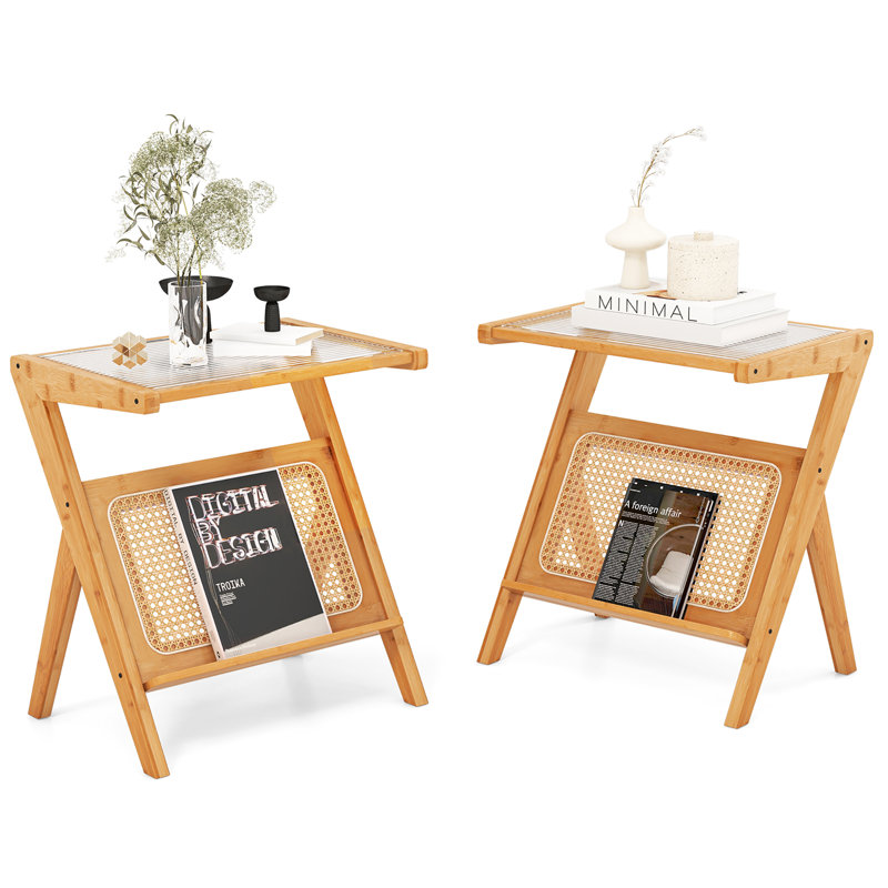 Ensemble de tables de bout Adale, Naturel