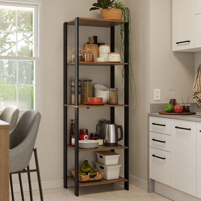  Étagère de rangement pour garage avec 5 tablettes ouvertes L 23 po
