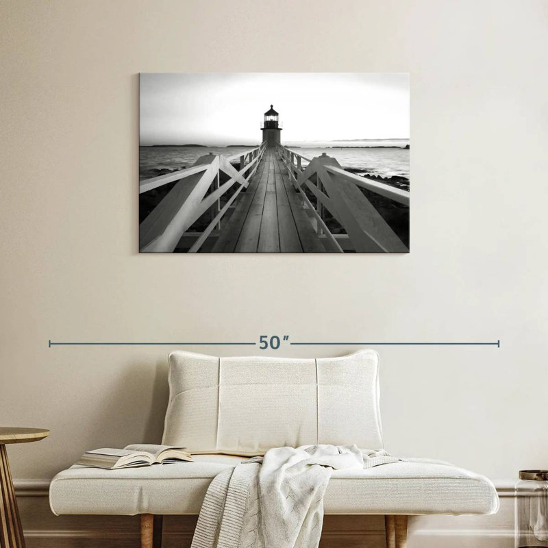 Nicci Marshall Point Lighthouse Pier, 24" H x 36" W