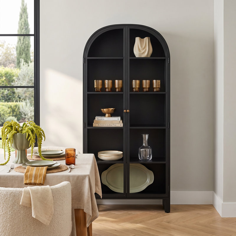 Adrie Curio Cabinet, Black