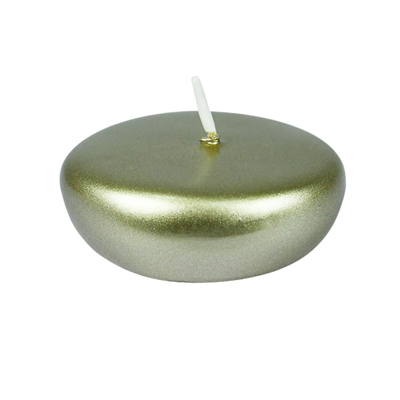 Ensemble de bougies flottantes non parfumées, Jaune, Hauteur 0,75 po x diamètre 2,25 po, Ensemble de 96