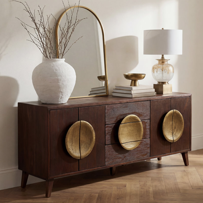 Suffolk Transitional Hardwood Sideboard with Storage