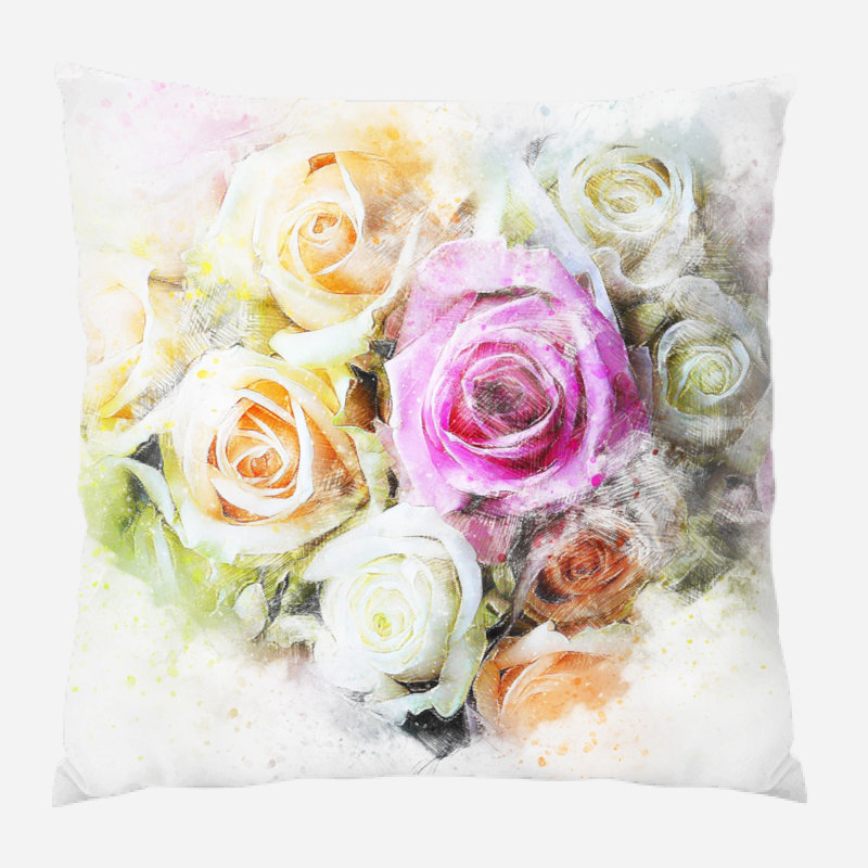 Coussin Flowers, Extérieur, Synthétique