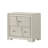 Modern White Storage Nightstand