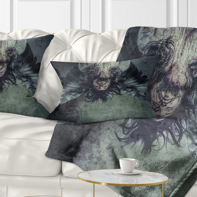 Fallen Angel of Death - Portrait Printed Pillow
