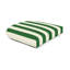 Coussin de chaise décontracté en osier pour l'extérieur, rayé résistant à la décoloration Sunbrella pour chaises de salle à manger et sièges en osier, l 19,5 po x P 19,5 po, épaisseur 2,5 po, réversible, Maxim Classic-1960760720-2120250117