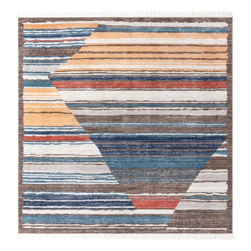 Frystown Geometric Indoor Rug, Square 12'
