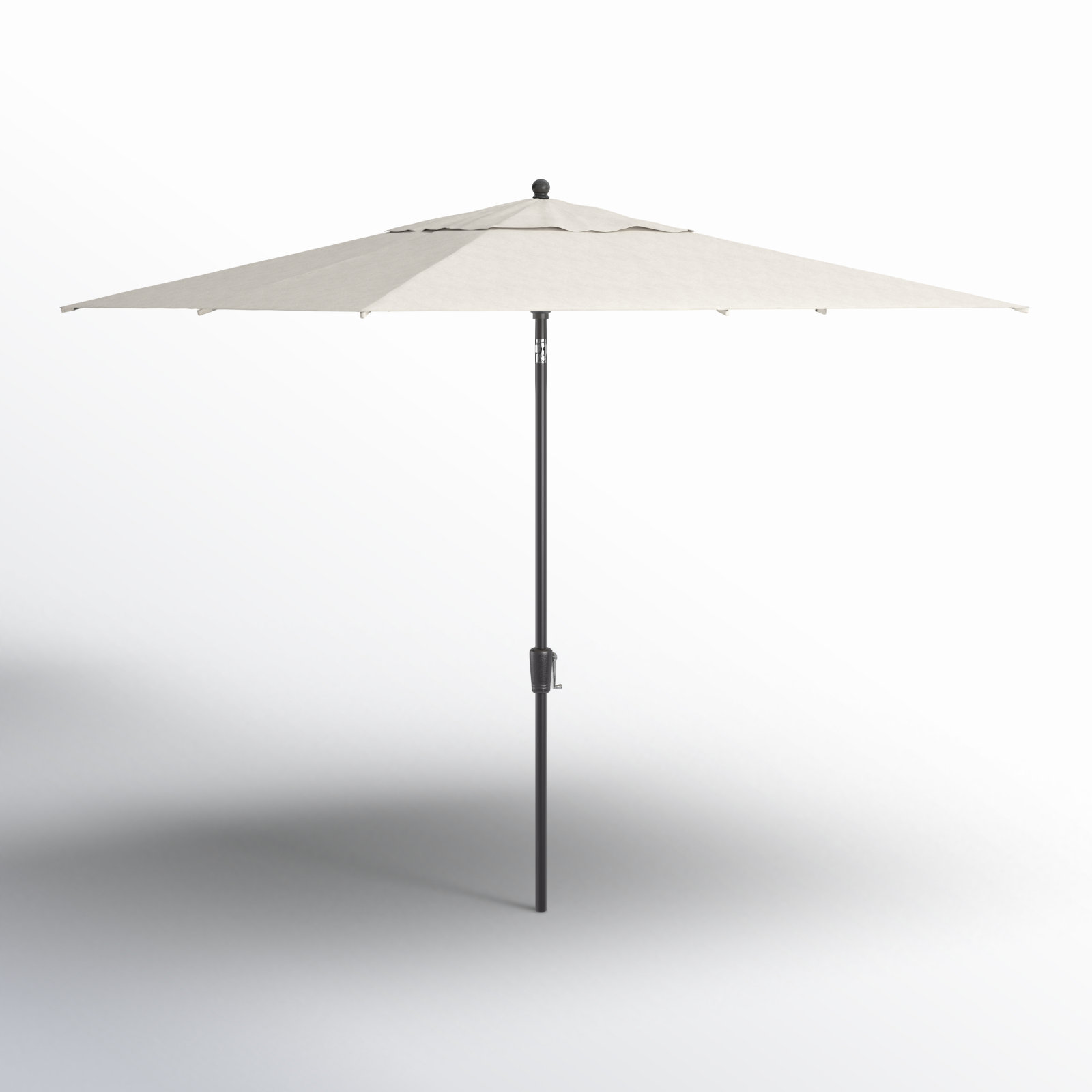 Natalie 8.6' Umbrella, Starring Gray, Canvas Natural Sunbrella® Canvas