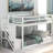 White Twin Over Storage Bunk - Appealing And , Made From Pine Floor Bed, With For A Compelling Space,-433224194