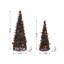 Ensemble d'eucalyptus d'Halloween avec chauve-souris citrouille d'Halloween
