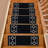 Slip Resistant Stair Treads Machine Washable Chain Bordered Size 8.5" x 26" Stair Tread, Colours and Set Options-1660591551