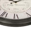 Grande horloge murale brune surdimensionnée de 30 po pour un style maison transitionnel