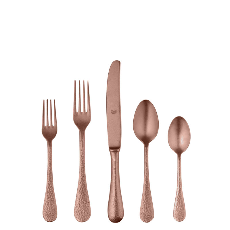 MEPRA Epoque Stainless Steel Flatware Set, Pewter Bronze